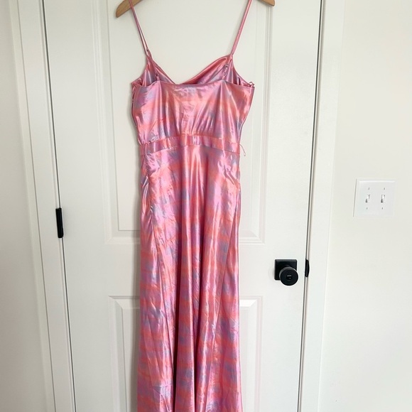 Revolve Likely Vittoria Violet Pink Slip Silk Midi Dress Size 2 - Picture 4 of 4